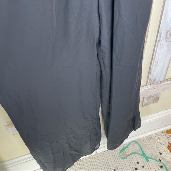 Gibson Popover Black Wide Leg Jumpsuit Womens S - Picture 5 of 13